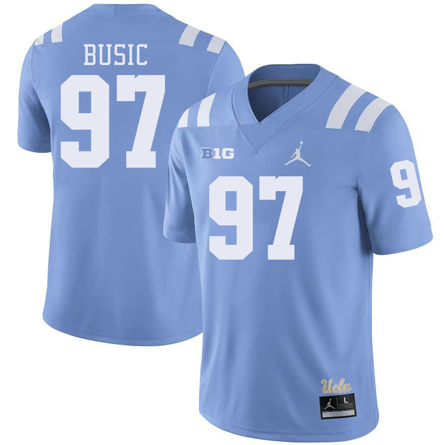 Men #97 Jacob Busic Big 10 Conference College Football Jerseys Stitched-Power Blue